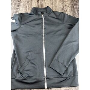 Under Armour Black Zip Track Jacket Medium Athletic Streetcore Athleisure Luxe